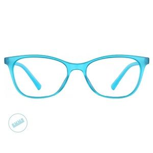 Zenni Optical Rectangle Glasses Turquoise Blue